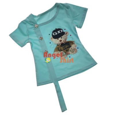 China Reasonable Price Anti-Shrink Girls Kids Printed T-shirt Printing Short Sleeve T-shirt for sale