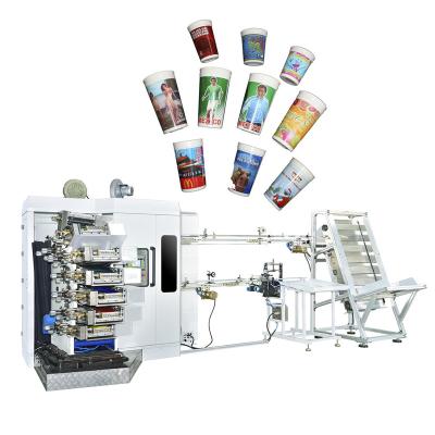 China automatic cup feeding system & Cup Counting Speed ​​Standard Good Quality Color Offset Printing Machine 7 Automatic PET/PS/PP Plastic Cup for sale