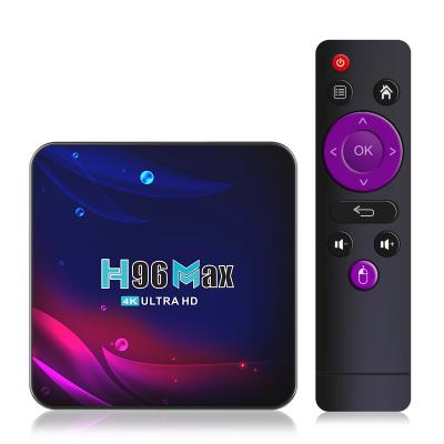 China Factory Price 60f/s H96Max 2.4G/5G All Winner H616 IPTV Smart Box Digital Receiver 4GB 32GB 64GB Android TV for sale