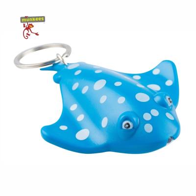 China Fun Munkees Sting Ray LED Animal Flashlight Key Chain With Big Sound EDC Accessory Flashlight Comes In Box Of 10 Pcs for sale