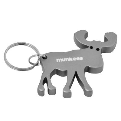 China fun & Munkees Multi-Function Aluminum Key Chain Bottle Opener Moose for Fun and Great Gift Giveaways in Assorted Colors for sale