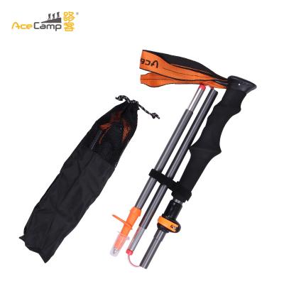 China AceCamp Duralumi Lightweight Alloy Folding Telescopic Trekking Raising Pole for Outdoor Camping Bacpacking Towing for sale