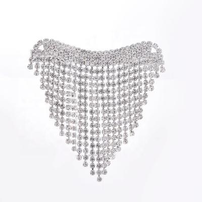 China 2022 fashion fashion South Korea hair clip luxury temperament zircon diamond tassel hair clip female wedding hair accessories for sale