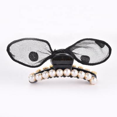 China 2022 Fashion Pearl Hair Claw Jaw Hair Clips Non Slip Clamps Shaping Hair Accessories For Women Girls for sale