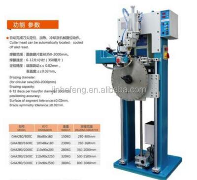 China Diamond Tool Factory TLHG280-1600C Semi-automatic Welding Machine for sale