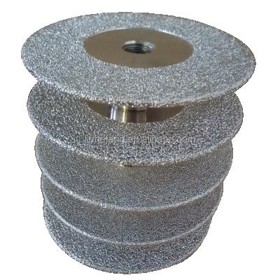 China Ferrous Metals Vacuum Welded Diamond Cutting Disc Grinding Wheel Cup Wheel Grinding Wheel For Stone for sale