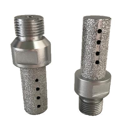 China Steel Vacuum Brazed Diamond Marble And Granite Finger Router Bits With 1/2