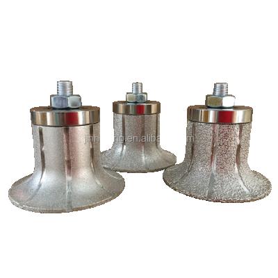 China Ferrous Metals Vacuum Welded Diamond Hand Profiling Wheels CNC Router Bits For Marble And Granite for sale