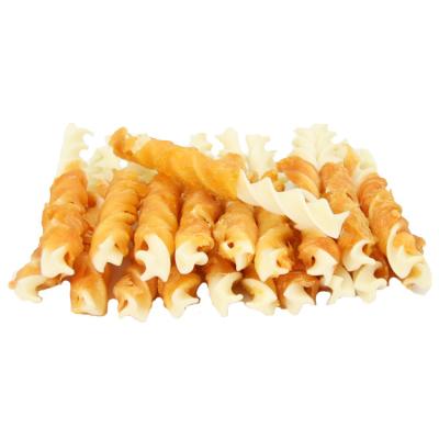 China Kindfull Stocked Dog Food OEM ODM Chicken Wrap Twist Dog Snack Treats Pet Treats for sale