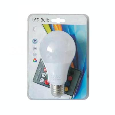 China Theme Park E27 RGB LED Bulb Light Remote Control Colorful Intelligent Lighting Lamp With Plastic Package for sale