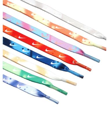 China Creative tie dye tie dye lace loop af1 replacement laces for sale