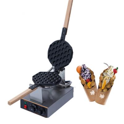 China Custom Thermostat 220v Waffle Iron Egg Waffle Maker Rotary Adjustable Egg Waffle Maker For Ice Cream Cone for sale