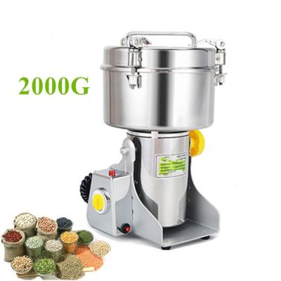 China Powder Making Household Electric Grain Grinder 2000g Gorn Mill Machine for sale