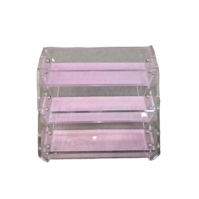 China acrylic acrylic cosmetic display/holographic acrylic stair for sale