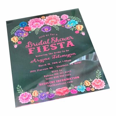 China Wedding Party Event Decoration Invitation Acrylic Card for sale