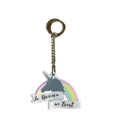 China Key Decoration Clear Acrylic with Digital Printing Key Charm for sale