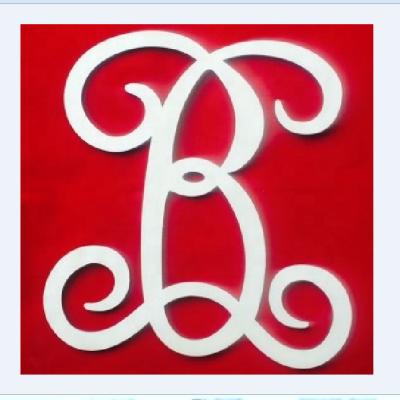 China Europe Monogram Font Ornament Wooden Letter B for sale