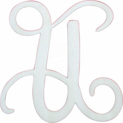 China Europe Monogram Font Ornament MDF Letter U for sale