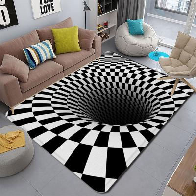 China Washable Unique Design Kids Mat Velvet Printing Bedroom Mats 3D Floor Covers Crawling Mat for sale