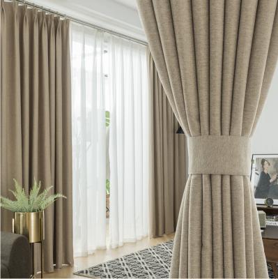 China Blackout Velvet Solid Color Curtain Window Blackout Curtains For Bedroom Living Room European Luxury for sale