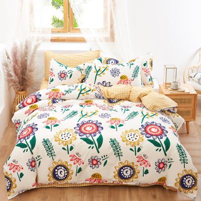 China Nondisposable Hot Selling Amazon Fitted Sheet Cartoon Bedding Set Kids Duvet Cover Set Sheet Set Bedclothes for sale