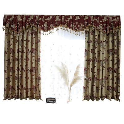 China Jacquard Insulated Simple Modern Curtains And Drapes Fabric Printed Design Window Curtains for sale