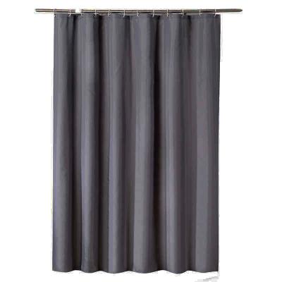 China Home Decor Polyester Hotel Bath Curtain Sustainable Home Toilet Thickened Waterproof Luxury Shower Curtains for sale