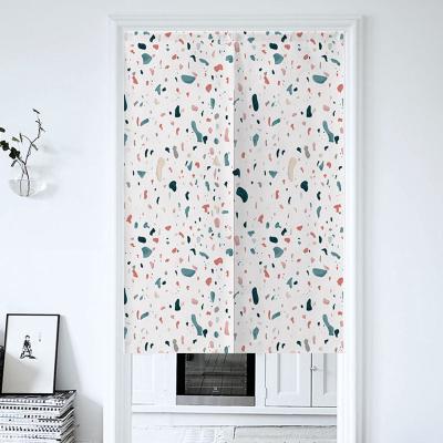 China Nordic Cotton Insulated Half Amazon Door Curtain Wall Canvas Hanging Magnetic Entry Door for sale