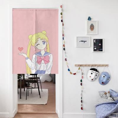 China Insulated No Punching Cartoon Toilet Partition Hanging Magnetic Soft Door Curtain And Windows for sale