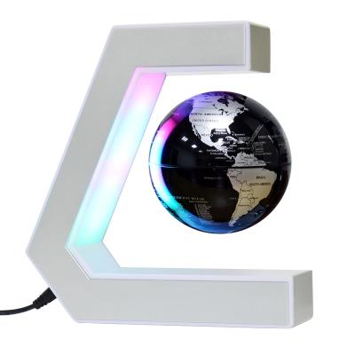 China Gifts Shapes Home Decoration LED Levitating Globe Floating World Map With LED Light for sale