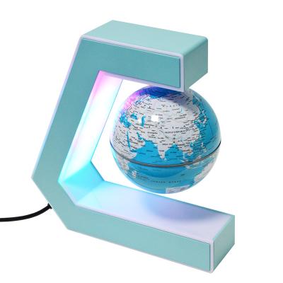 China Gifts Patent Unique New Design EK Shape Teaching Levitating Globe With LED Variable Light for sale