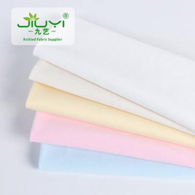 China Organic Running High Quality Baby Wear 95% Cotton 5% Elastane Fabric Spandex 1x1 Rib Collar Fabric Knit Cotton Fabric for sale