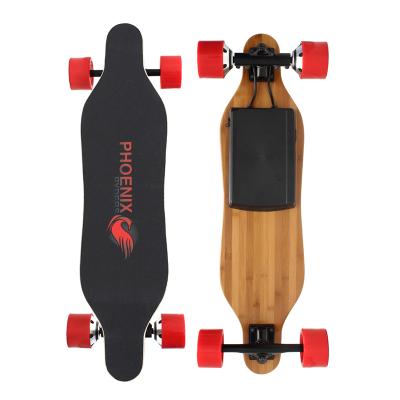 China Wholesale Factory Price Outdoor Activities 15km Phoenix Ryder 5AH Lithium Battery Chain Motor Remote Control Dual Cruise Electric Skateboard for sale