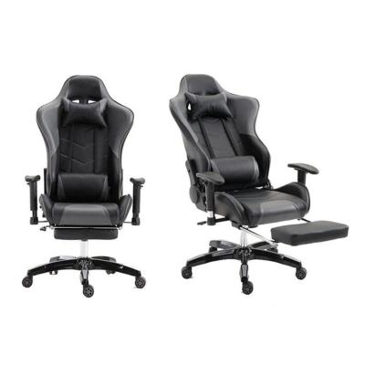 China (Height) Adjustable PC Parts Furniture Racing Cheap Gaming Chair With Footstool for sale