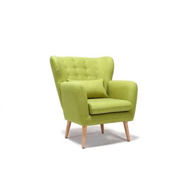 China 100%Polyester Upholstery Adjustable American Green Home Style Living Room (Height) Single Accent Sofa Chair for sale