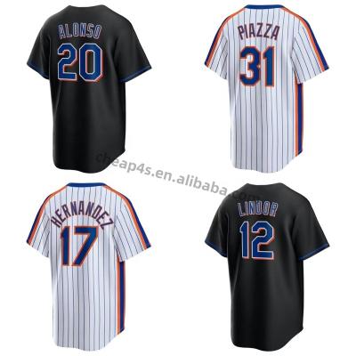 China 2023 QUICK DRY Wholesale Cheap Stitched New York Met #43 Jacob Baseball Jersey deGrom #12 Francisco Lindor Top Embroidery Jersey for sale