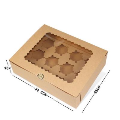 China New Style Recycled Materials Hot Sale Fade Folding Bakerwindow Box Cardboard Folding Box Packaging Box for sale