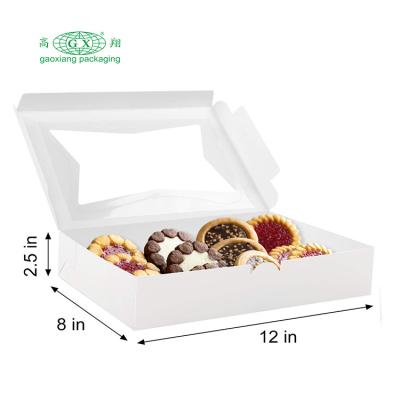 China Hot Sale Customized Recycled Materials Donuts Collapsible Bread Packaging Paper Boxes With Logo for sale