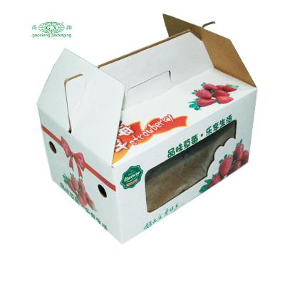 China Recycled Materials Custom Cardboard Recyclable Colored Cardboard Shipping Box For Fruits And Vegetables for sale