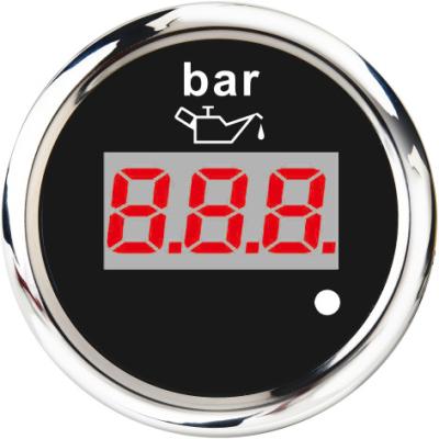 China 316 Stainless Steel 52mm Digital Car Fuel Pressure Gauge With High-Gloss Backlight for sale