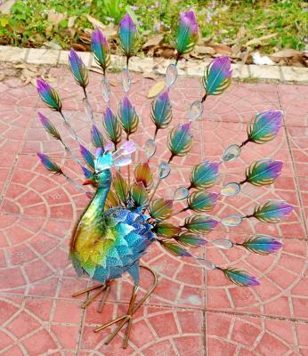 China Europe Hand Paint Lawn and Garden Ornaments Peacock Statue for sale