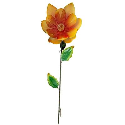 China Outdoor Metal Sun Lawn Stake Solar Lighting Solar Garden Flowers for sale