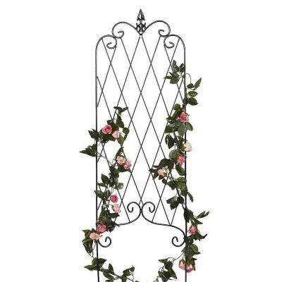 China Easily Assembled Artificial Plants Flower Metal Garden Decorative Climbing Trellis for sale