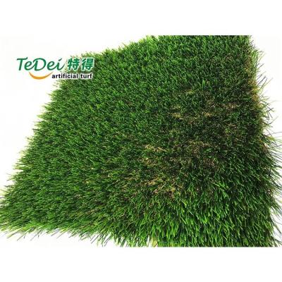 China Green PP+Composite Fibrillated Artificial Grass China Manufacturer For Parks Sports Turf for sale