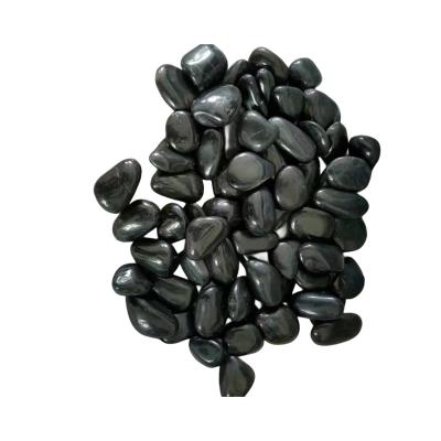 China Modern black landscape stone pebbles for sale