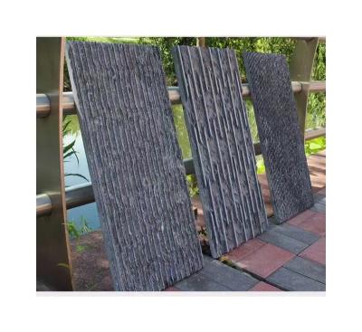 China Chinese High quality natural black block stone tile landscape wall artificial stone for sale