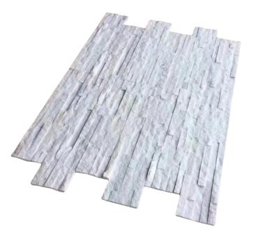 China Modern Suitable Price Irregular Honed Surface White cultured stone outdoor slate loose stone exterior wall cladding panels tiles for sale