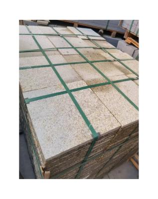 China Modern Yellow rust stone, natural granite, burned surface, garden street outdoor paving stone for sale