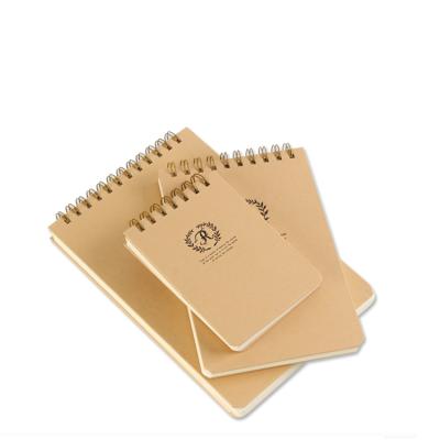 China Wholesale Spiral Kraft Cover Notepad Sticky Paper Notebook Custom Logo Mini Notebook for sale