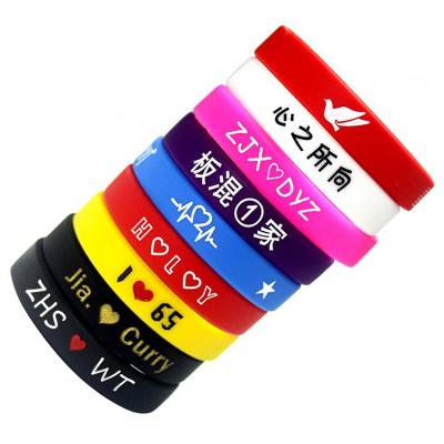 China China No Minimum Custom Promotional Wristband Wrist Bands for sale